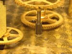 1956 Herschede 5 tubular bell clock escape wheel and pinion
