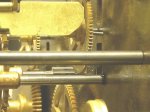 1956 Herschede 5 tubular bell clock mechanism strike warning wheel