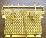 1980 Herschede 9 tubular bell clock mechanism rear view