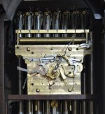 1920 Herschede 9 tubular bell clock mechanism front view