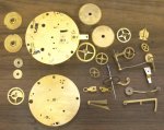 Japy clock all taken apart
