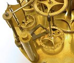 French clock with pin wheel escapement