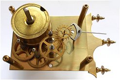 Schatz 49 Anniversary Clock showing the gears