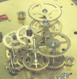 adding the gears from the chime train in a Hermle clock