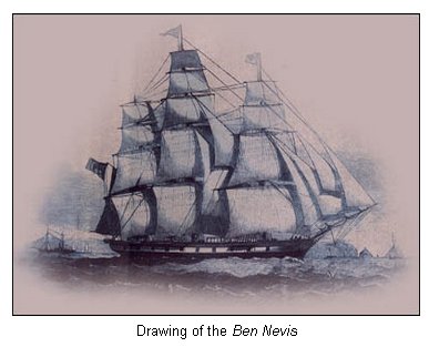 Ben Nevis sailing vessel in 1854
