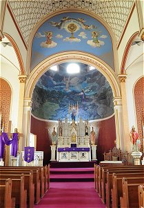 altar in Sts. Cyril and Methodius Church in Shiner, Texas