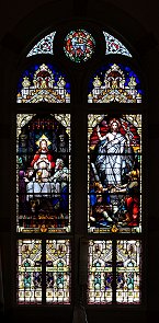 painted glass window