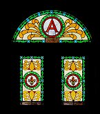 painted glass window