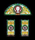 painted glass window