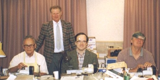 Roy Hovey with several of his students
