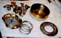 Atmos bellows parts after removal from bellows housing