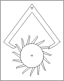Drawing of modified Graham escapement