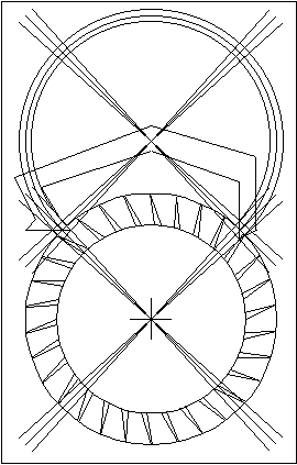 Drawing to replace pallets in a clock escapement