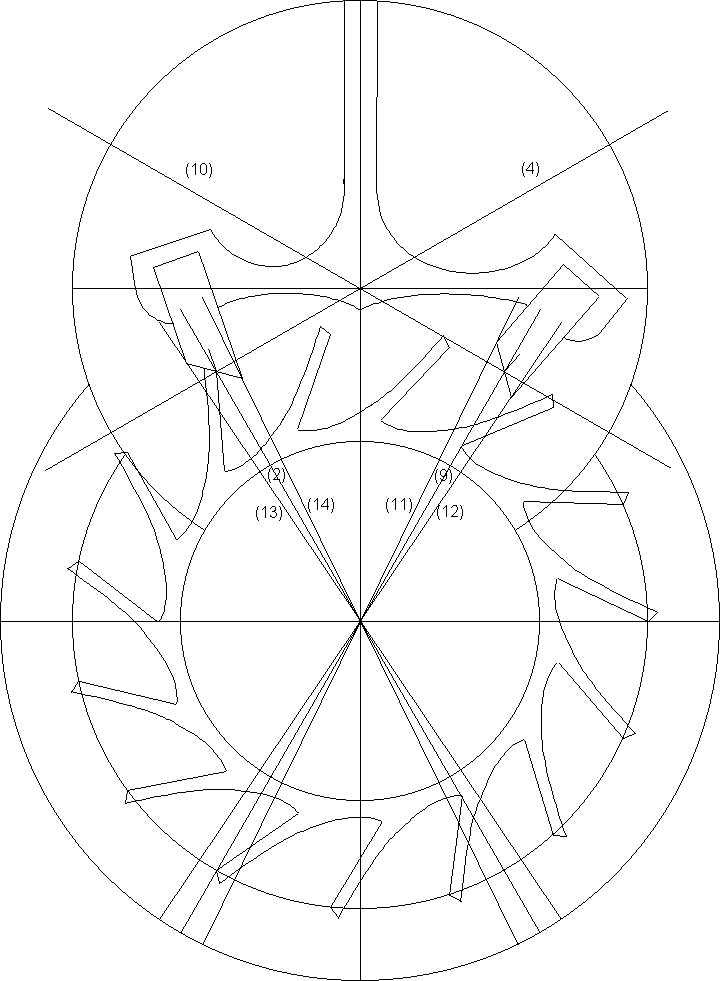 the completed drawing of the Swiss Lever watch escapement