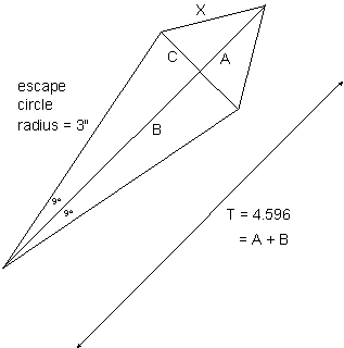 drawing to show angles in the escapement