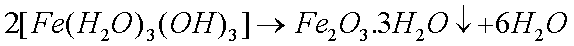 the formation of iron oxide