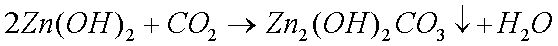 the formation of zinc carbonate