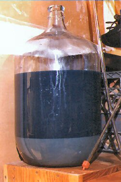 5 gallon glass carboy for making wine used to siphon the ammoniated cleaning solution and leave the sediment behind