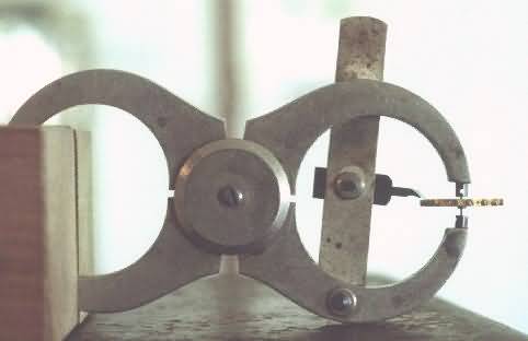 tool to check that the balance wheel rotates true without wobbling