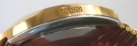 Rado tungsten case engraving
