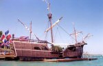 Replica of Columbus boat Santa Maria