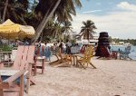 people at Boca Chica Beach