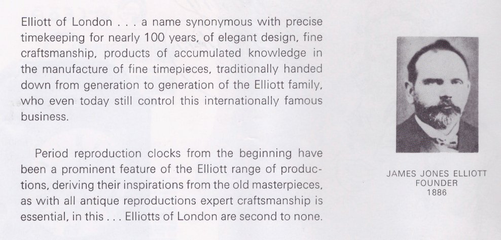 Elliott clock history