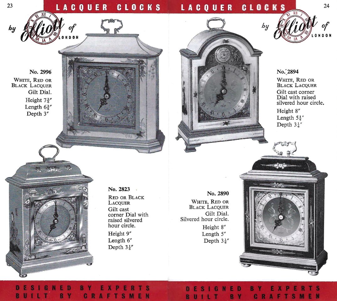 Elliott clocks 2996 2823 2894 2890