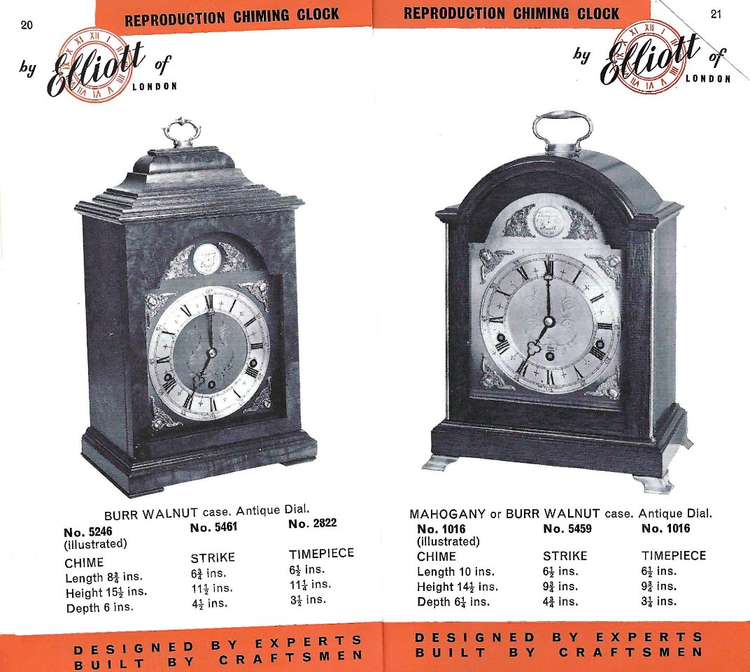 Elliott clocks 5246 5461 2822 1016 5459