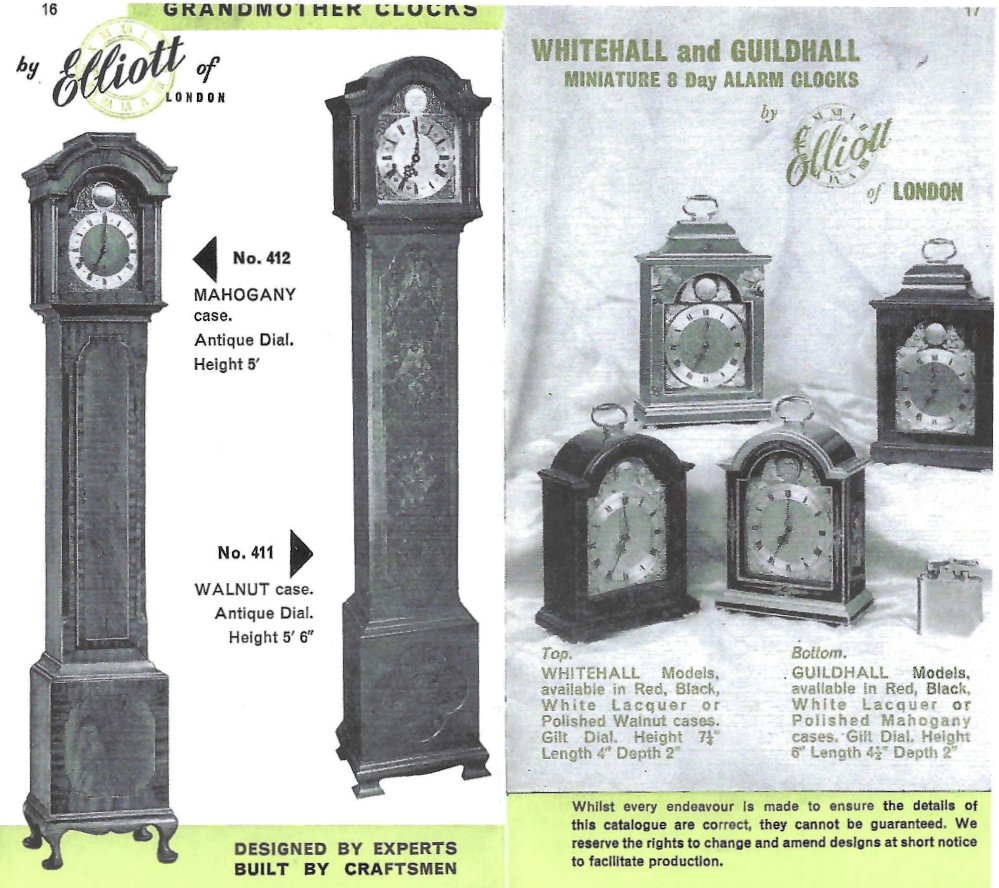 Elliott clocks 412 411