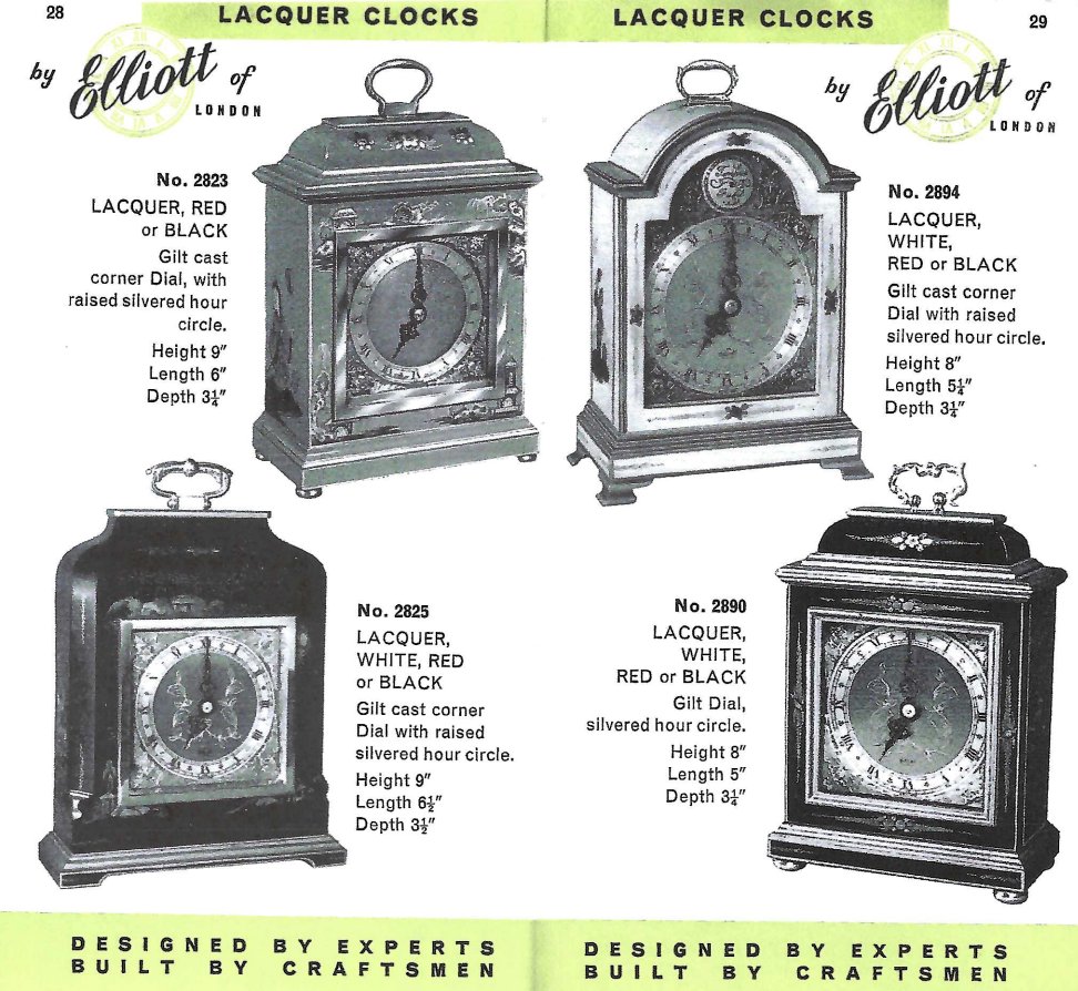 Elliott clocks 2823 2825 2894 2890