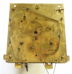 Gustav Becker clock mechanism with parts removed