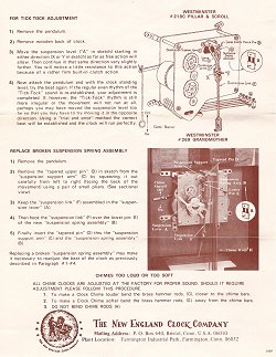 instructions for setting up a pendulum clock